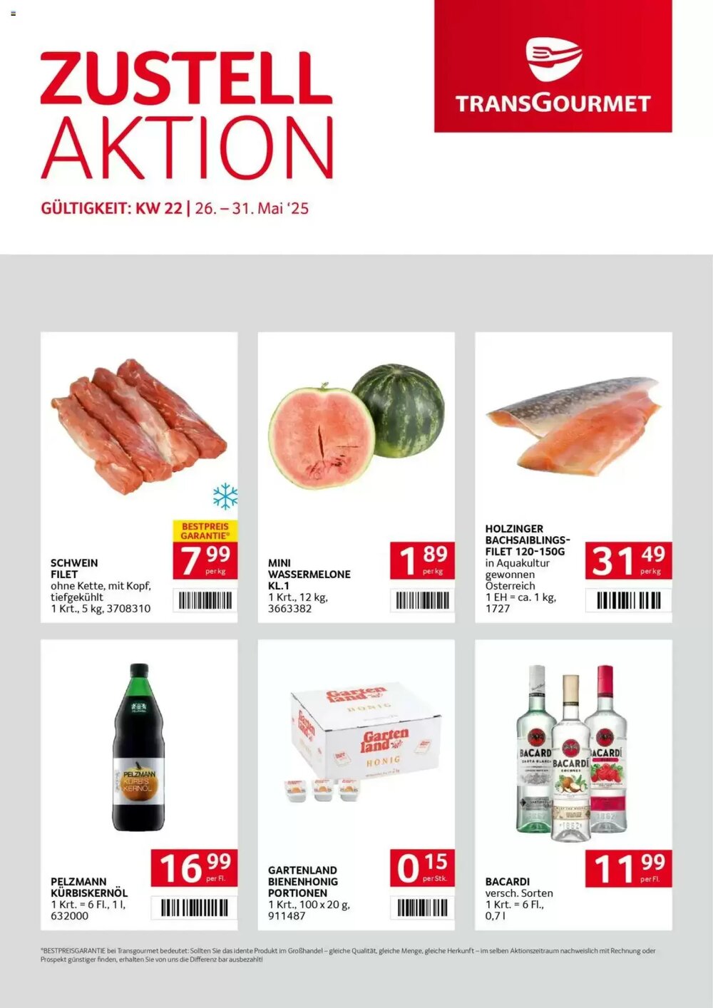 Transgourmet Flugblatt (ab 26.05.2025) - Angebote und Prospekt - Seite 1