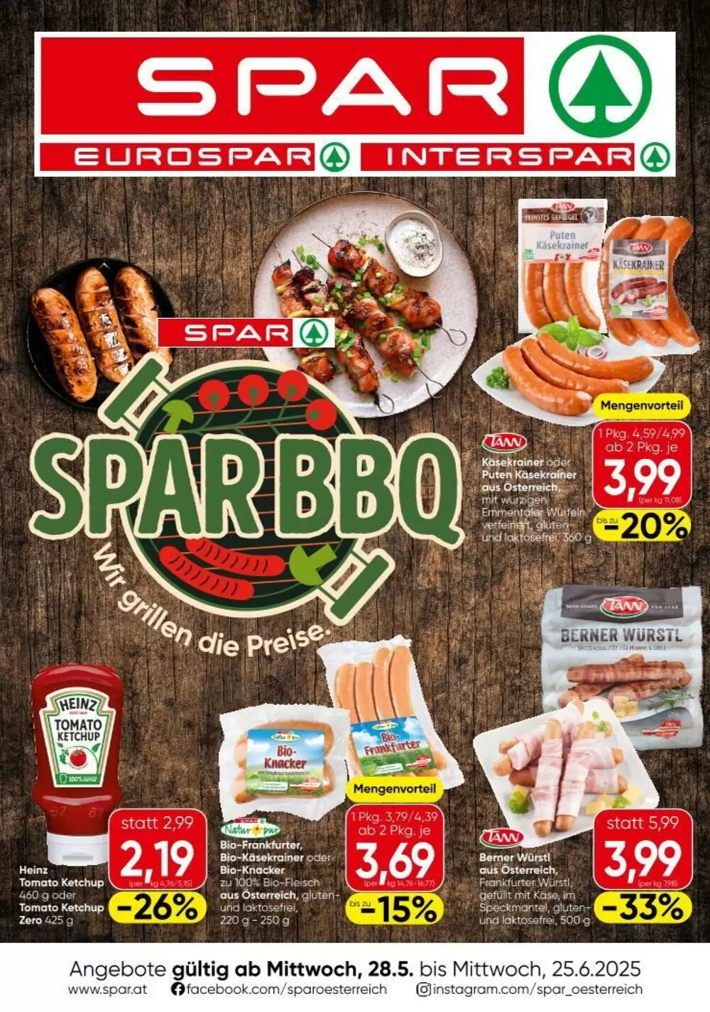 Spar Flugblatt (ab 28.05.2025) - Angebote und Prospekt - Seite 1