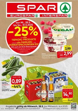Spar Flugblatt (ab 28.05.2025) - Angebote und Prospekt