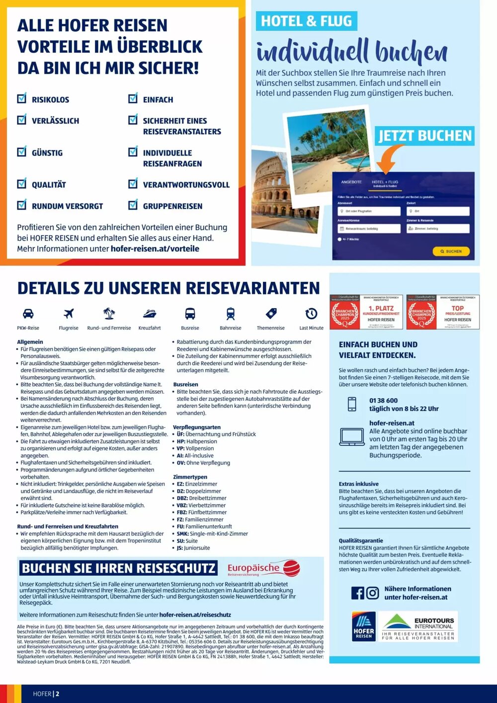 Hofer Reisen Flugblatt (ab 28.05.2025) - Angebote und Prospekt - Seite 2
