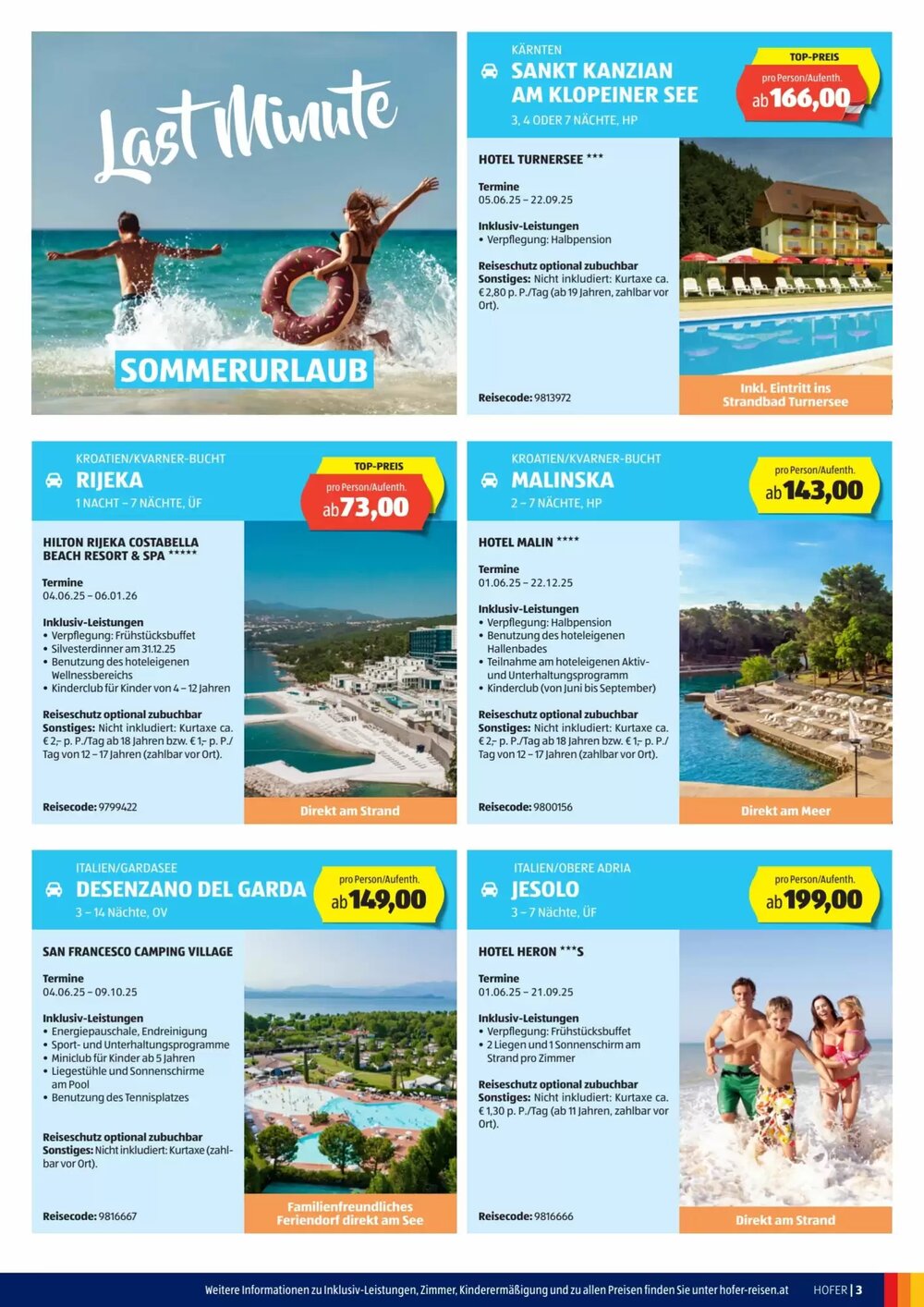 Hofer Reisen Flugblatt (ab 28.05.2025) - Angebote und Prospekt - Seite 3