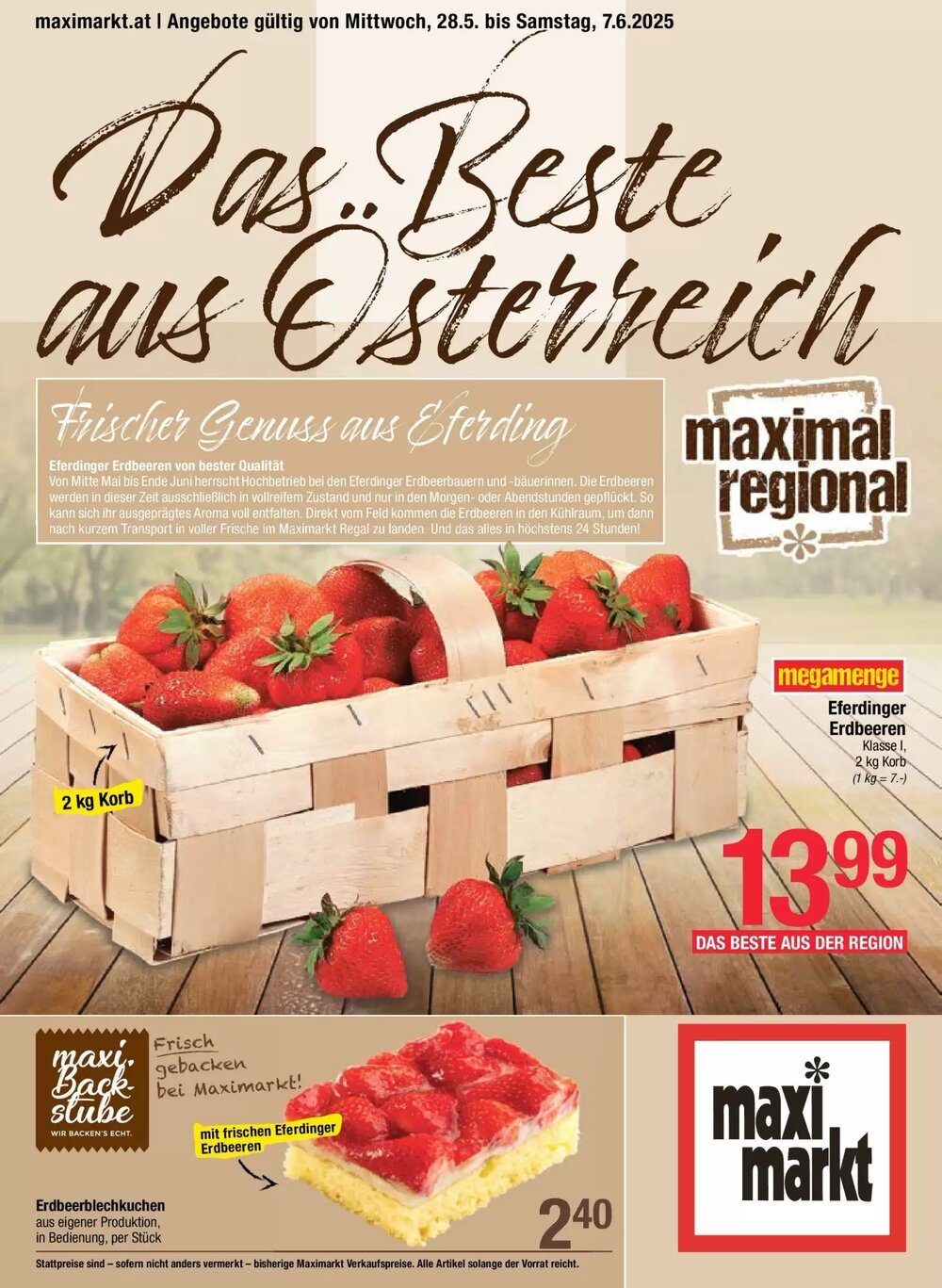 Maximarkt Flugblatt (ab 28.05.2025) - Angebote und Prospekt - Seite 1