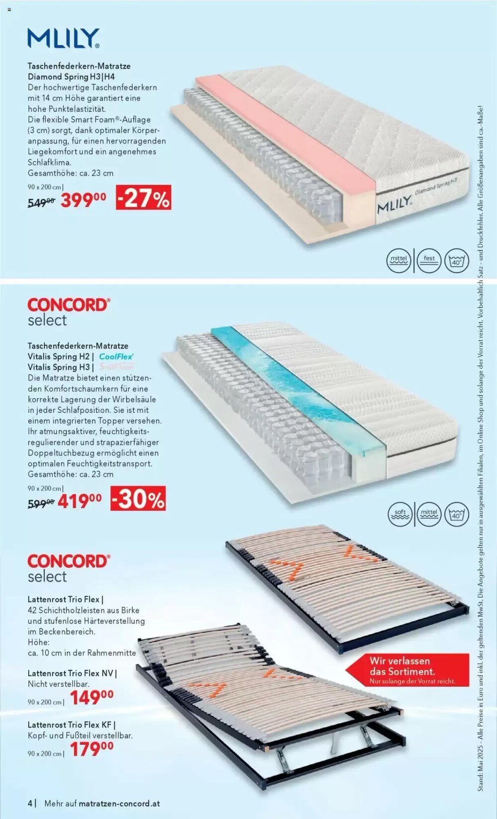 Matratzen Concord Flugblatt (ab 28.05.2025) - Angebote und Prospekt - Seite 4