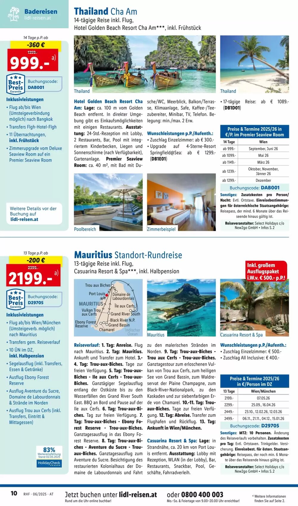 Lidl Reisen Flugblatt (ab 01.06.2025) - Angebote und Prospekt - Seite 10