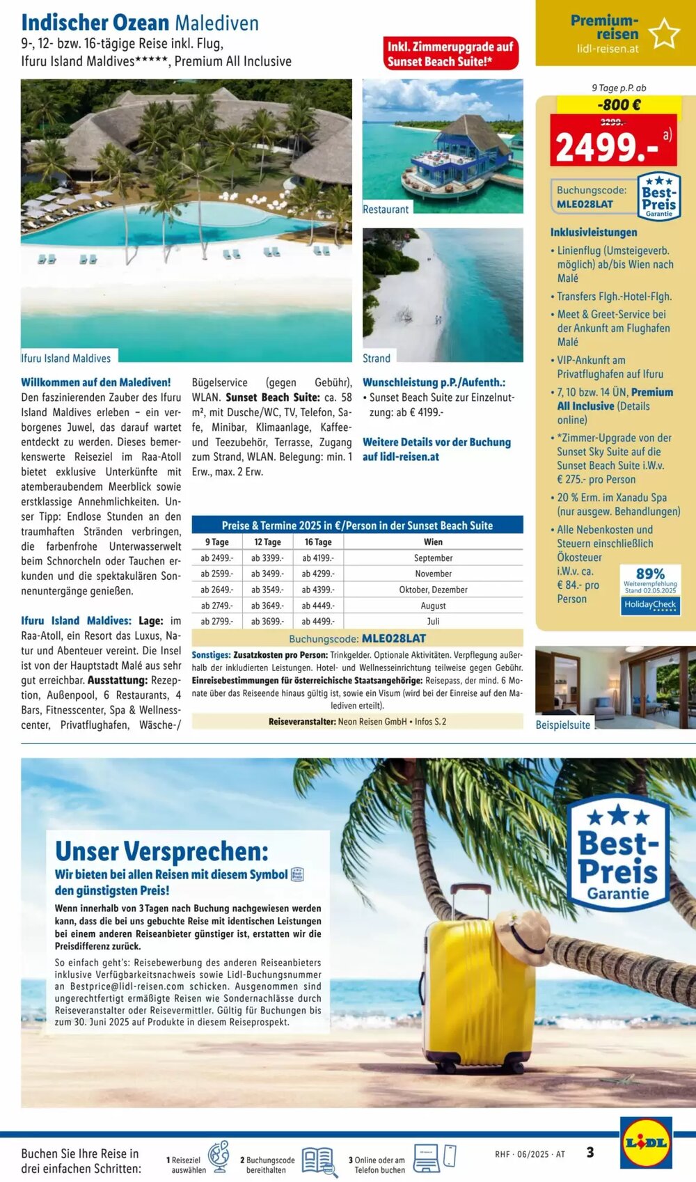 Lidl Reisen Flugblatt (ab 01.06.2025) - Angebote und Prospekt - Seite 3