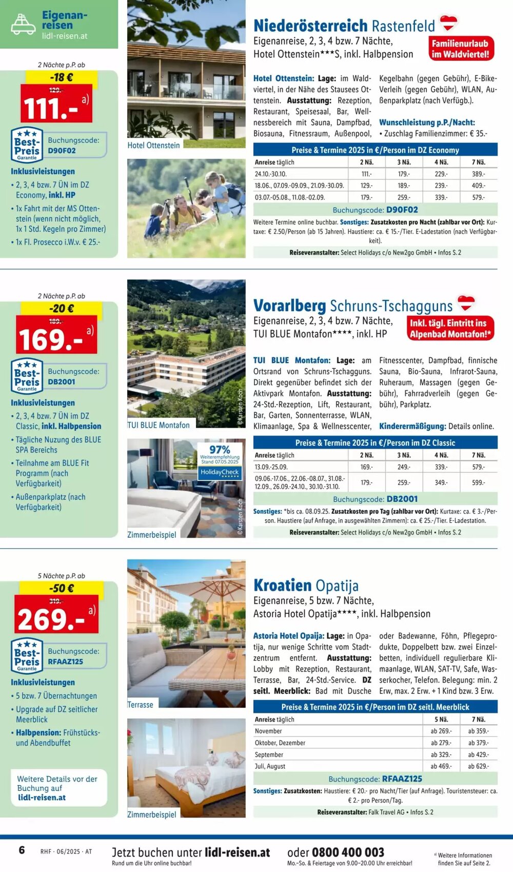 Lidl Reisen Flugblatt (ab 01.06.2025) - Angebote und Prospekt - Seite 6