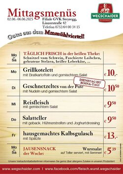 Wegschaider Flugblatt (ab 02.06.2025) - Angebote und Prospekt