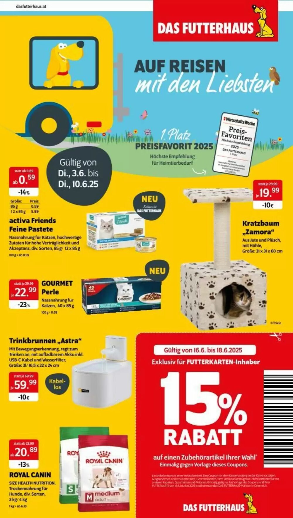 Das Futterhaus Flugblatt (ab 03.06.2025) - Angebote und Prospekt - Seite 1