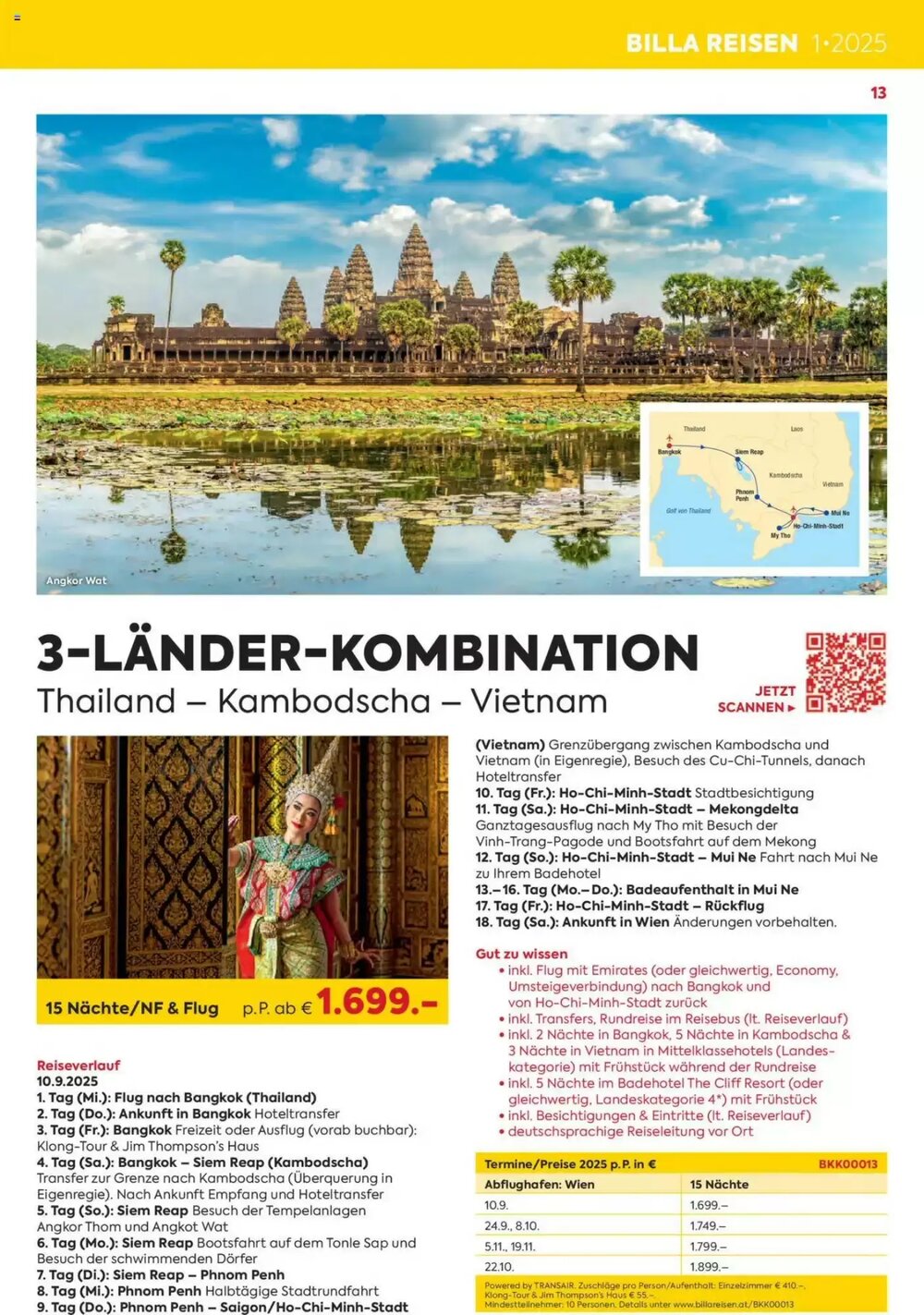 Billa Reisen Flugblatt (ab 03.06.2025) - Angebote und Prospekt - Seite 13