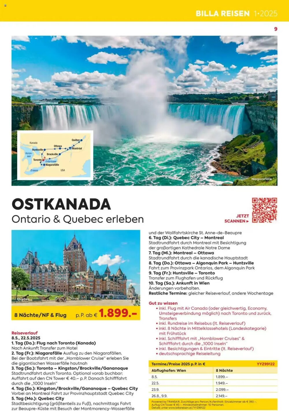 Billa Reisen Flugblatt (ab 03.06.2025) - Angebote und Prospekt - Seite 9