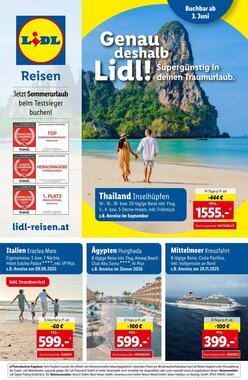 Lidl Reisen Flugblatt (ab 03.06.2025) - Angebote und Prospekt