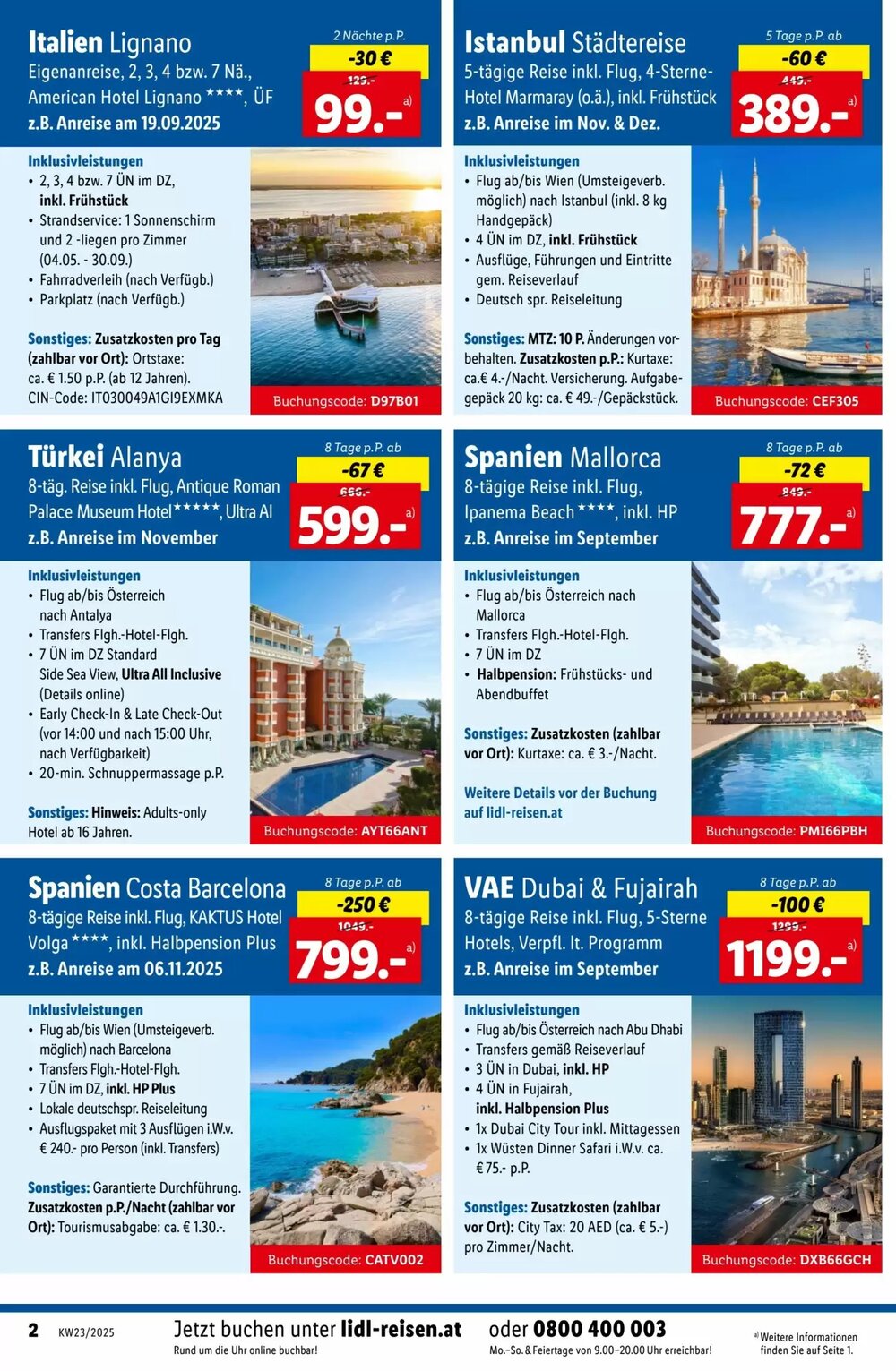 Lidl Reisen Flugblatt (ab 03.06.2025) - Angebote und Prospekt - Seite 2