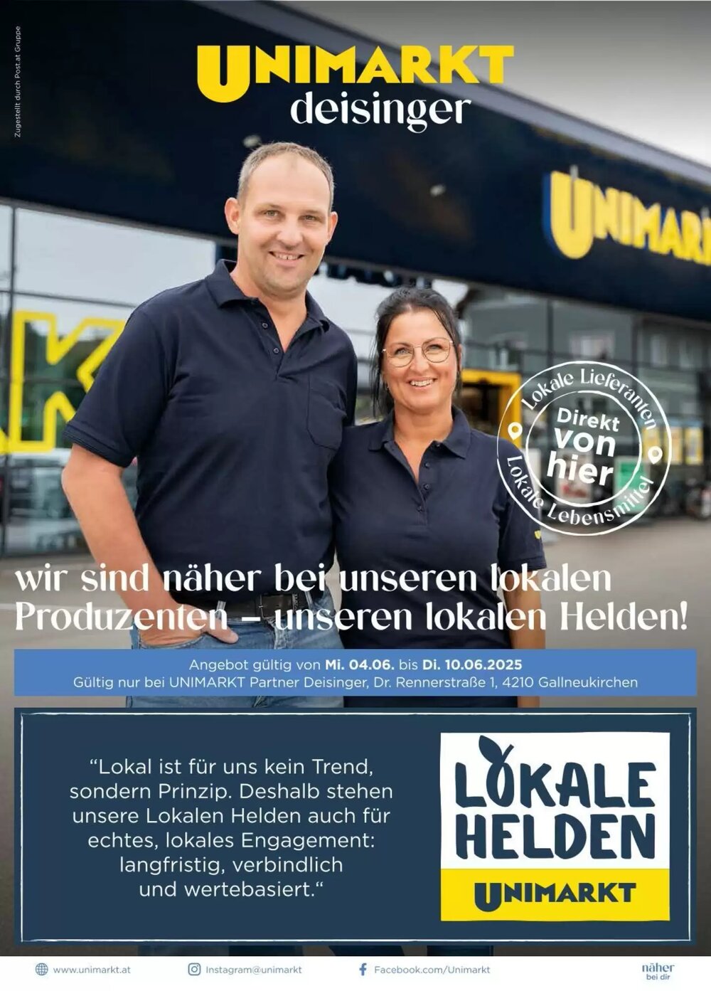 Unimarkt Flugblatt (ab 04.06.2025) - Angebote und Prospekt - Seite 1