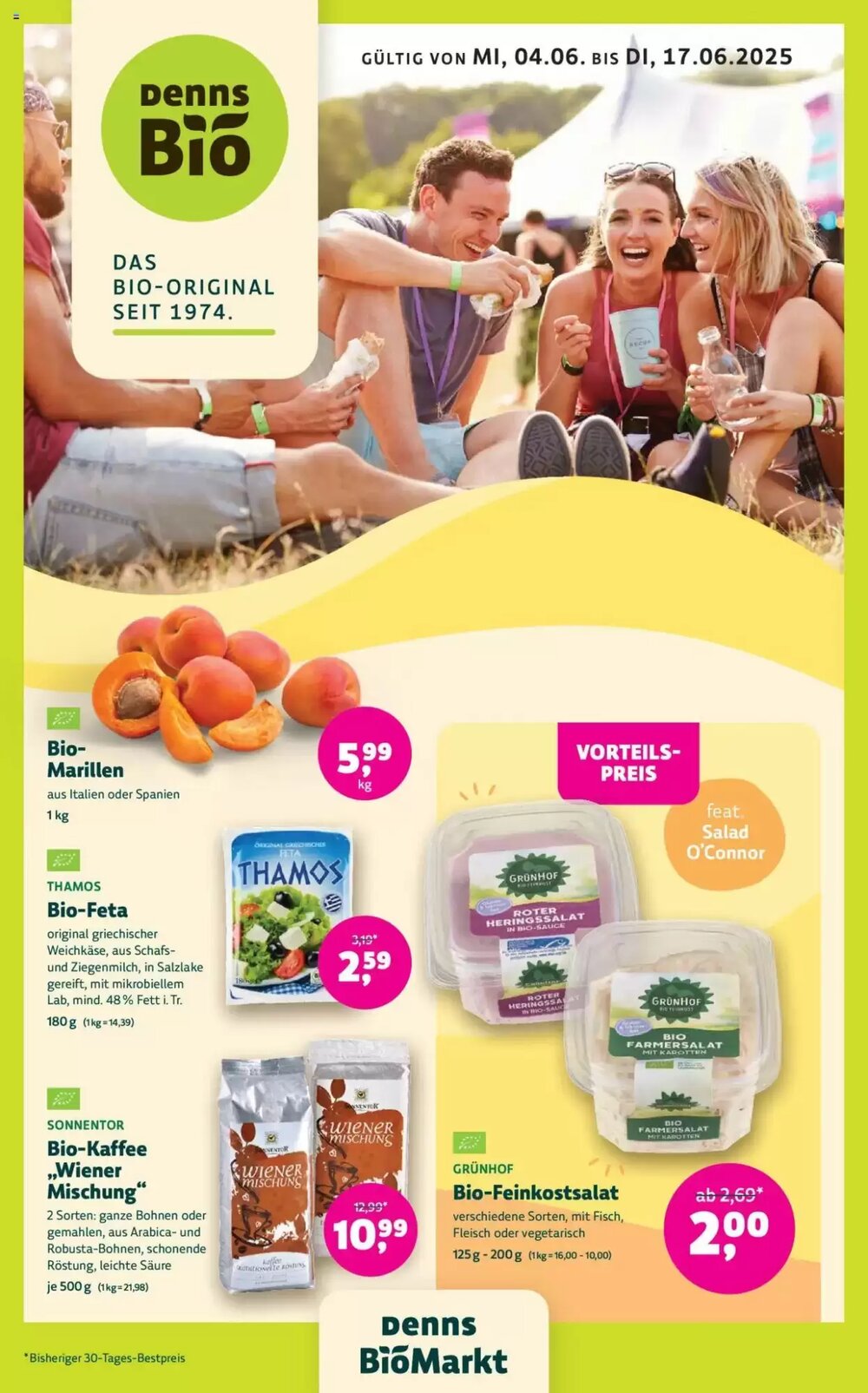 Denn's Biomarkt Flugblatt (ab 04.06.2025) - Angebote und Prospekt - Seite 1
