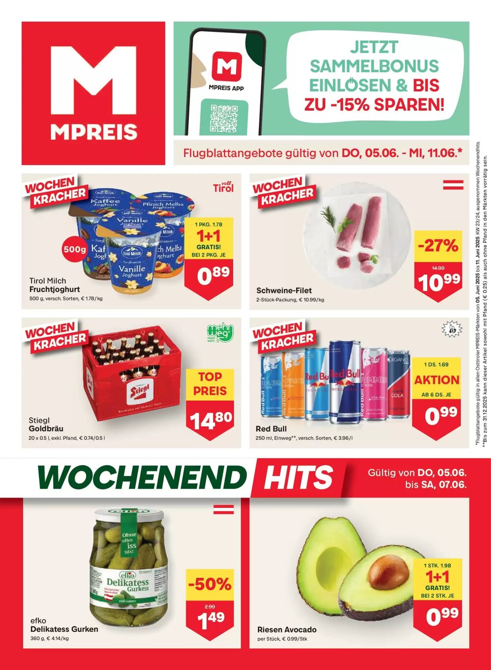 MPreis Flugblatt (ab 05.06.2025) - Angebote und Prospekt - Seite 1