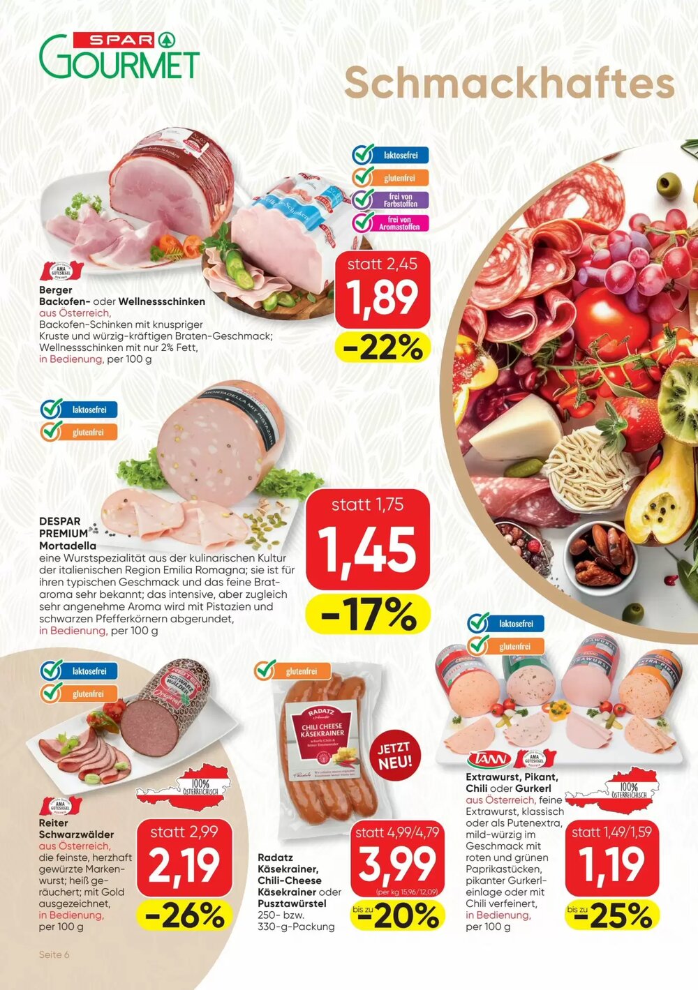 SPAR Gourmet Flugblatt (ab 05.06.2025) - Angebote und Prospekt - Seite 6