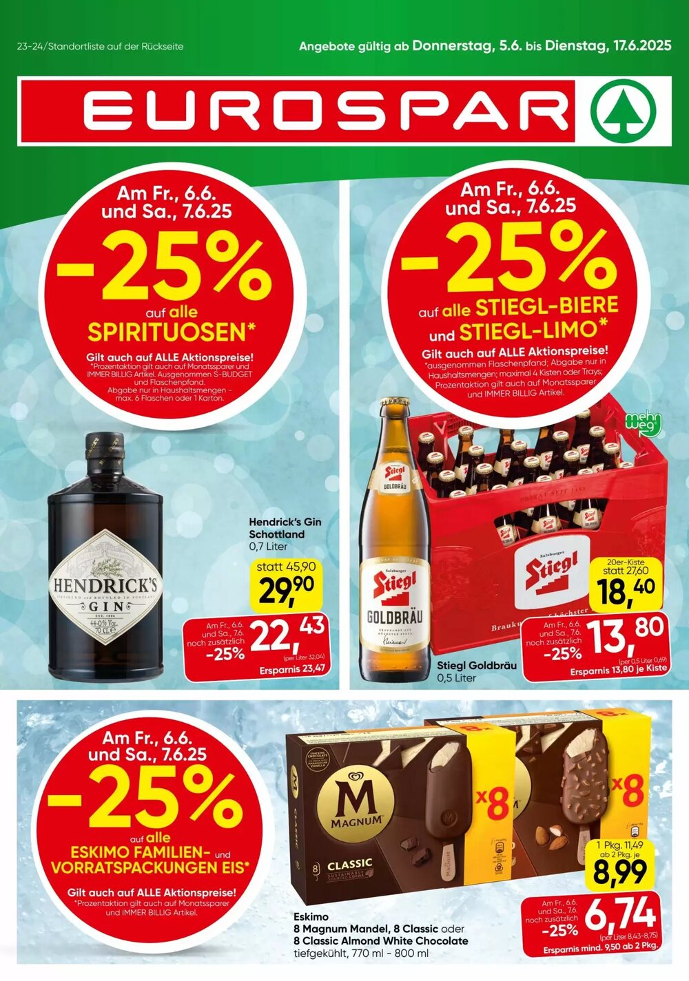 Eurospar Flugblatt (ab 05.06.2025) - Angebote und Prospekt - Seite 1