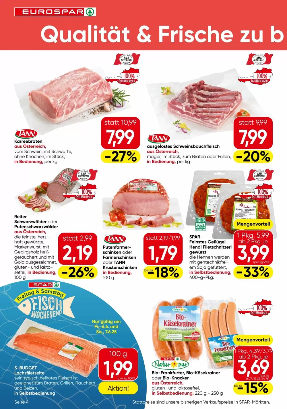 Eurospar Flugblatt (ab 05.06.2025) - Angebote und Prospekt - Seite 4