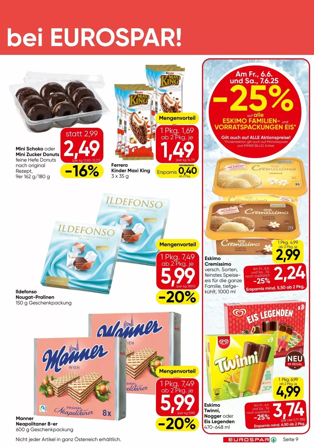 Eurospar Flugblatt (ab 05.06.2025) - Angebote und Prospekt - Seite 9