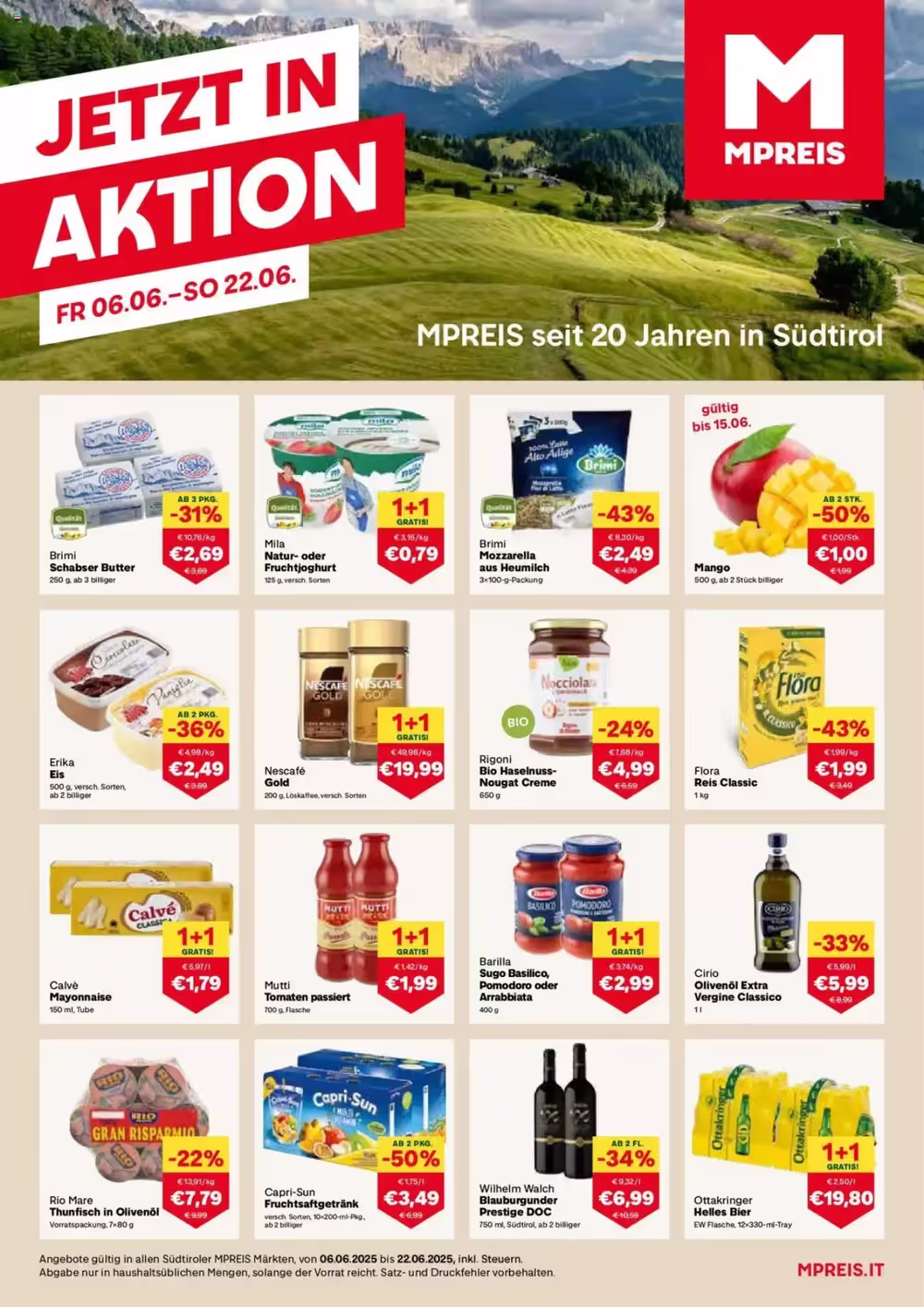 MPreis Flugblatt (ab 06.06.2025) - Angebote und Prospekt - Seite 1