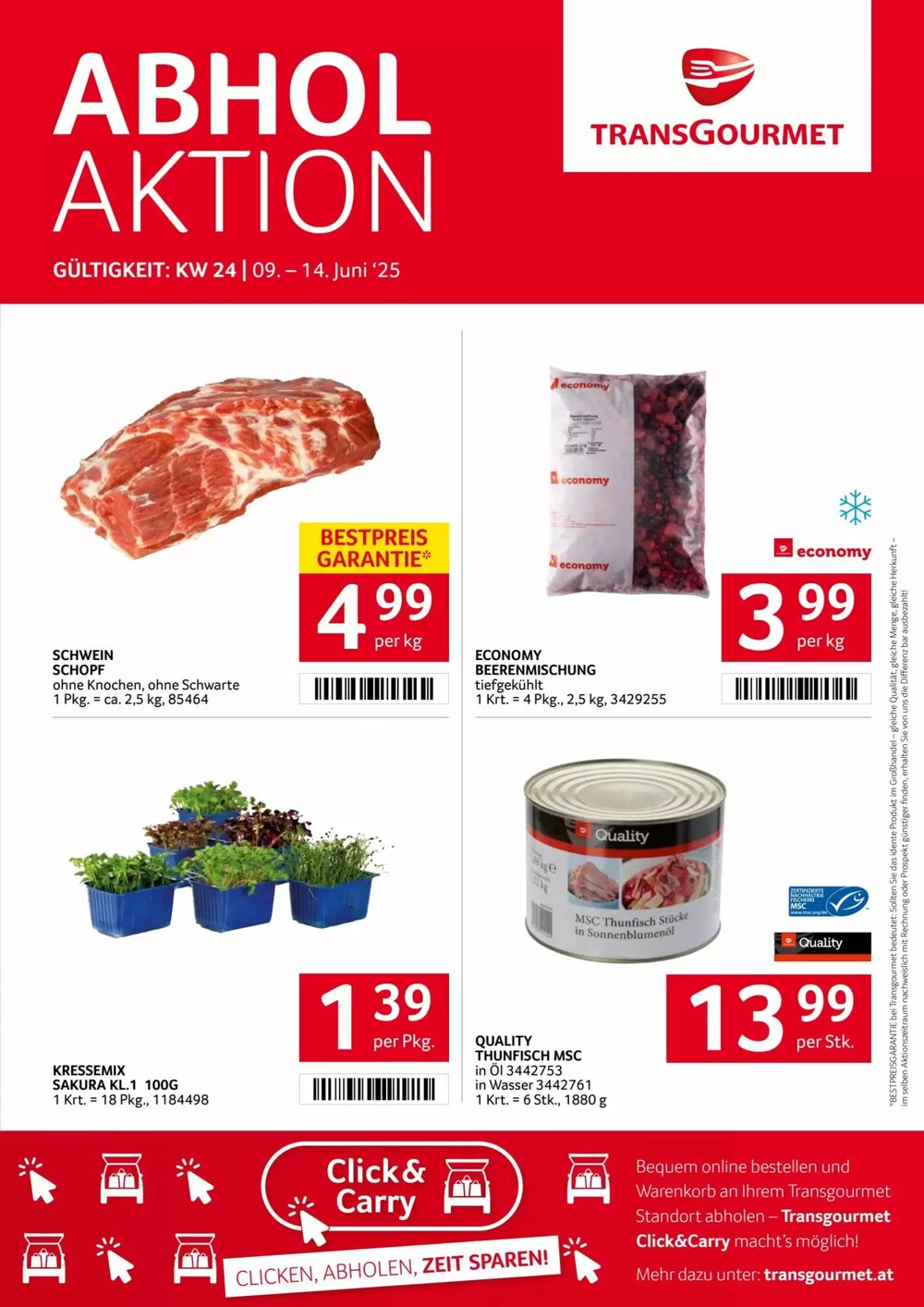 Transgourmet Flugblatt (ab 09.06.2025) - Angebote und Prospekt - Seite 1