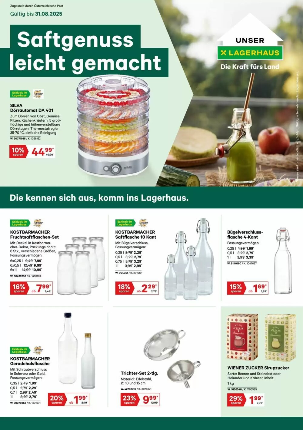 Lagerhaus Flugblatt (ab 09.06.2025) - Angebote und Prospekt - Seite 1