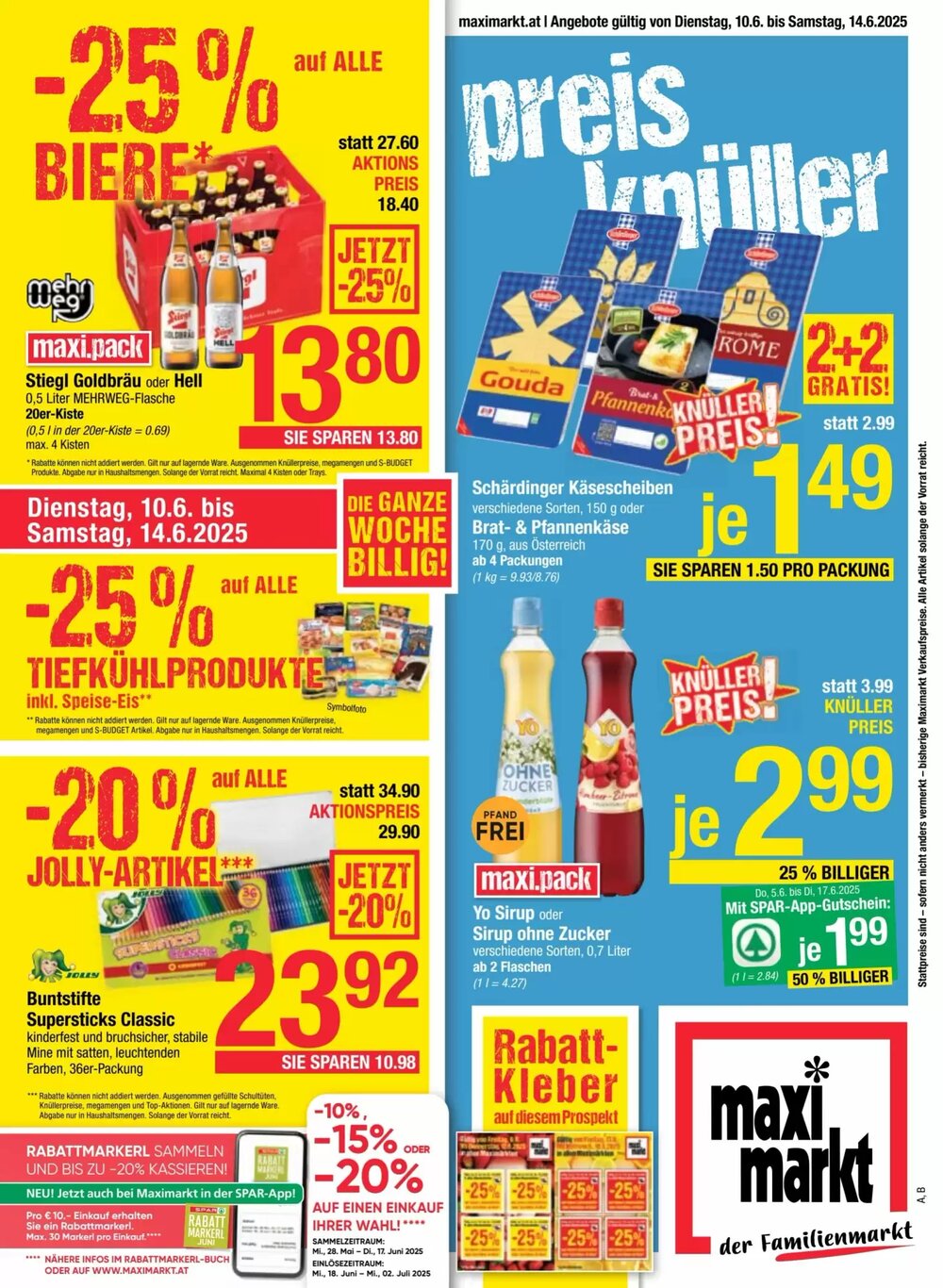 Maximarkt Flugblatt (ab 10.06.2025) - Angebote und Prospekt - Seite 1