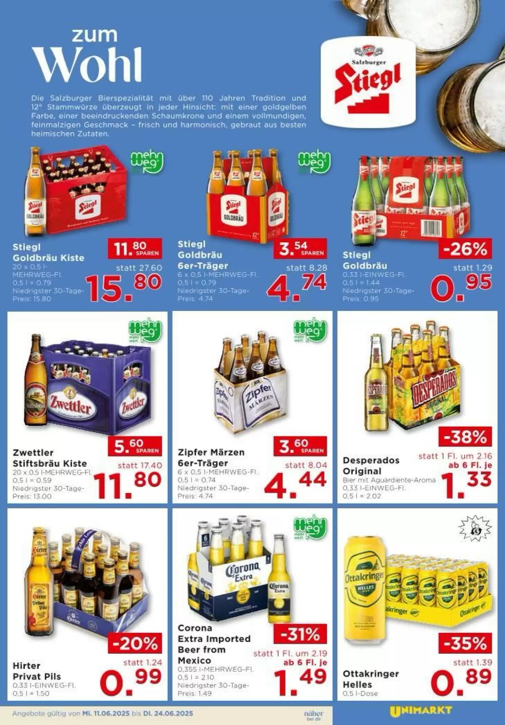 Unimarkt Flugblatt (ab 11.06.2025) - Angebote und Prospekt - Seite 11