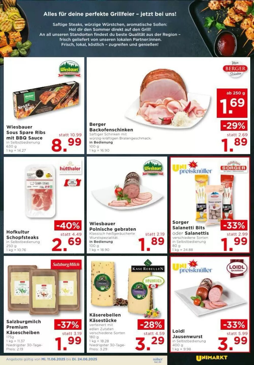 Unimarkt Flugblatt (ab 11.06.2025) - Angebote und Prospekt - Seite 7