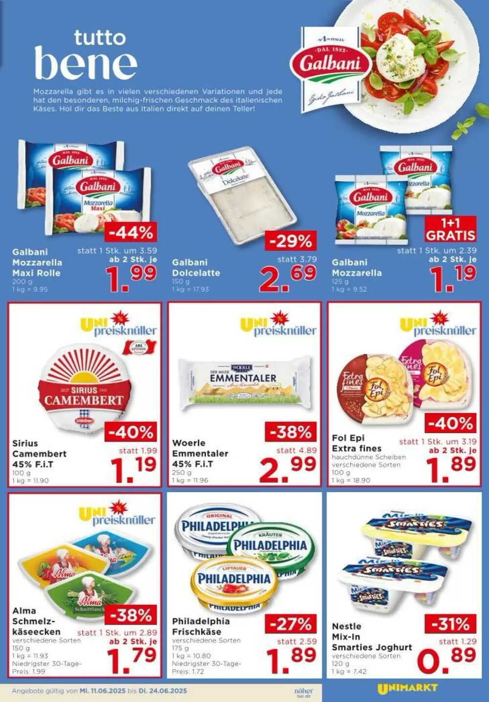Unimarkt Flugblatt (ab 11.06.2025) - Angebote und Prospekt - Seite 9