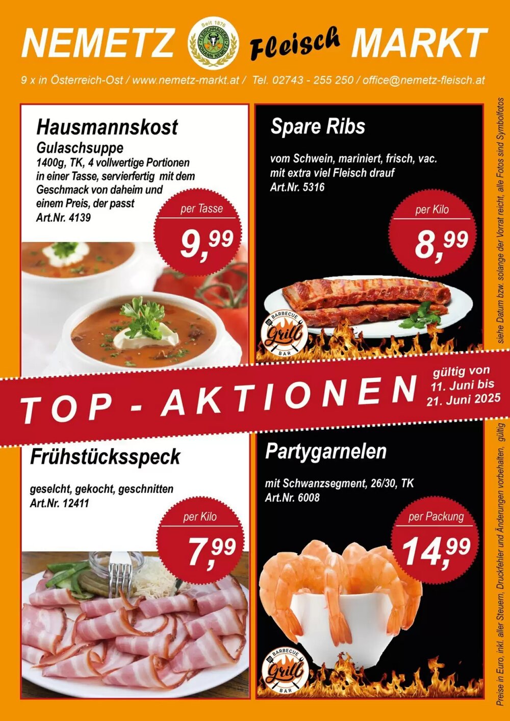 Nemetz Markt Flugblatt (ab 11.06.2025) - Angebote und Prospekt - Seite 1