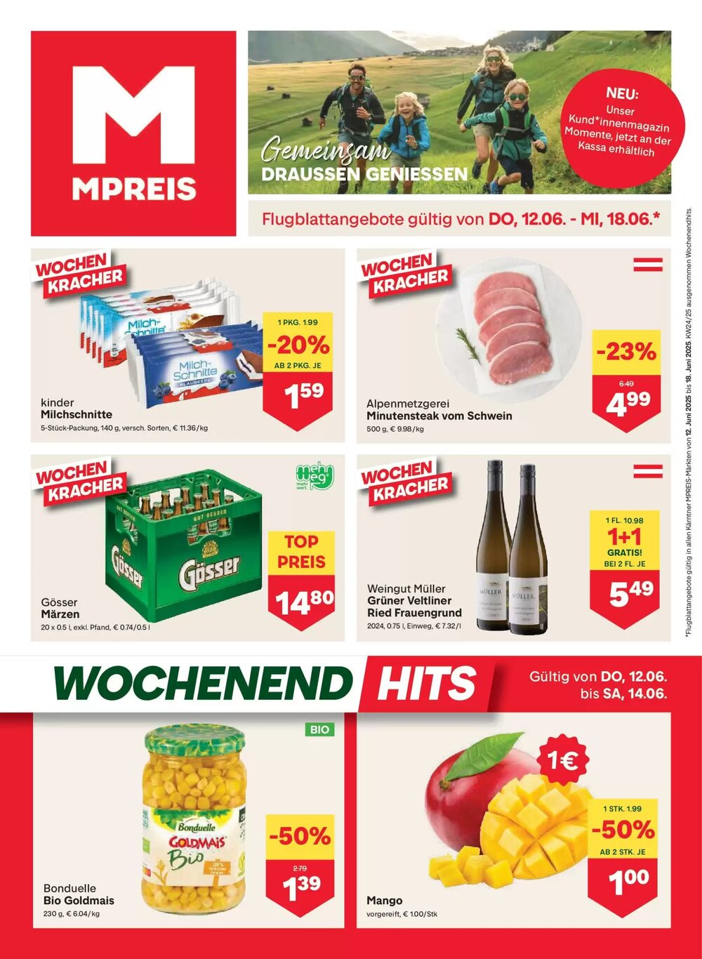 MPreis Flugblatt (ab 12.06.2025) - Angebote und Prospekt - Seite 1