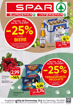 Spar Flugblatt (ab 12.06.2025) - Angebote und Prospekt