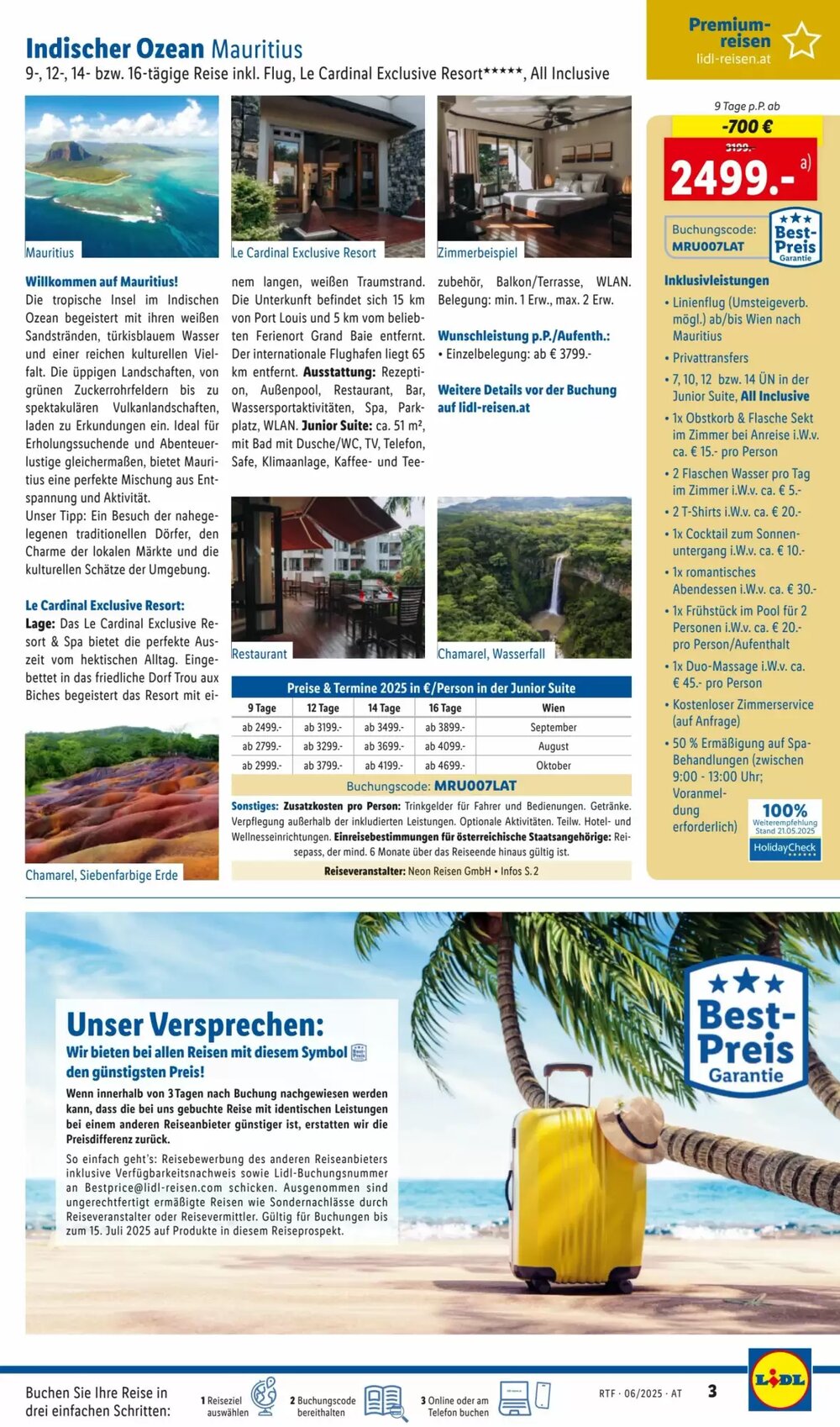 Lidl Reisen Flugblatt (ab 14.06.2025) - Angebote und Prospekt - Seite 3