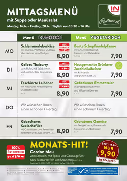 Interspar Restaurant Flugblatt (ab 16.06.2025) - Angebote und Prospekt