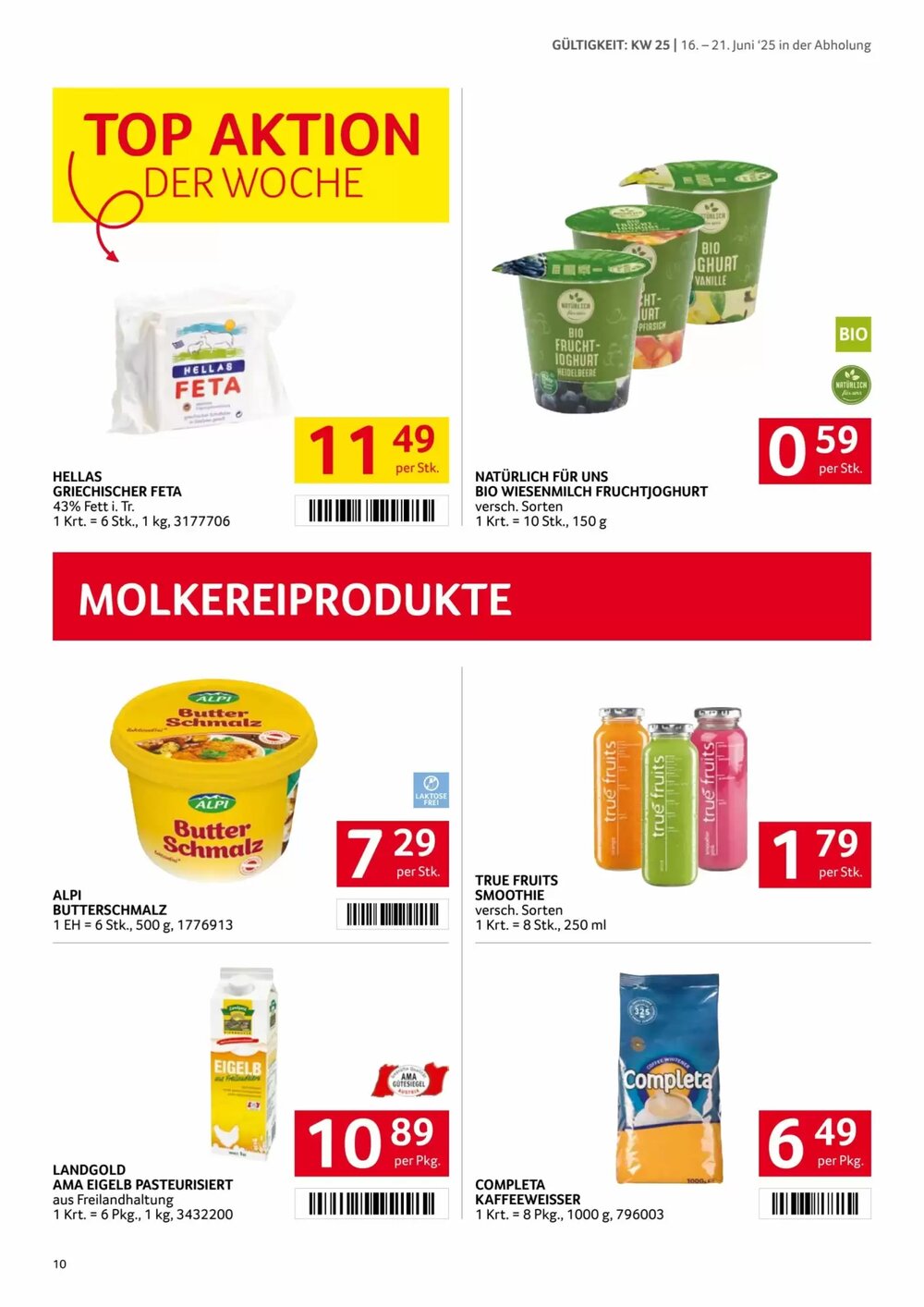 Transgourmet Flugblatt (ab 16.06.2025) - Angebote und Prospekt - Seite 10