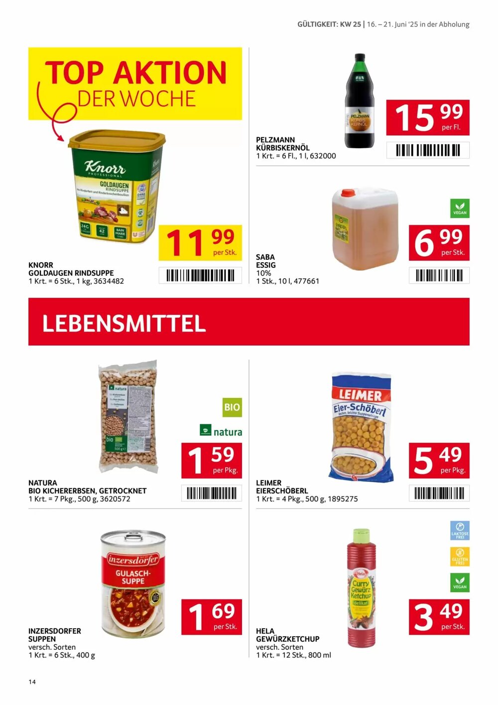 Transgourmet Flugblatt (ab 16.06.2025) - Angebote und Prospekt - Seite 14
