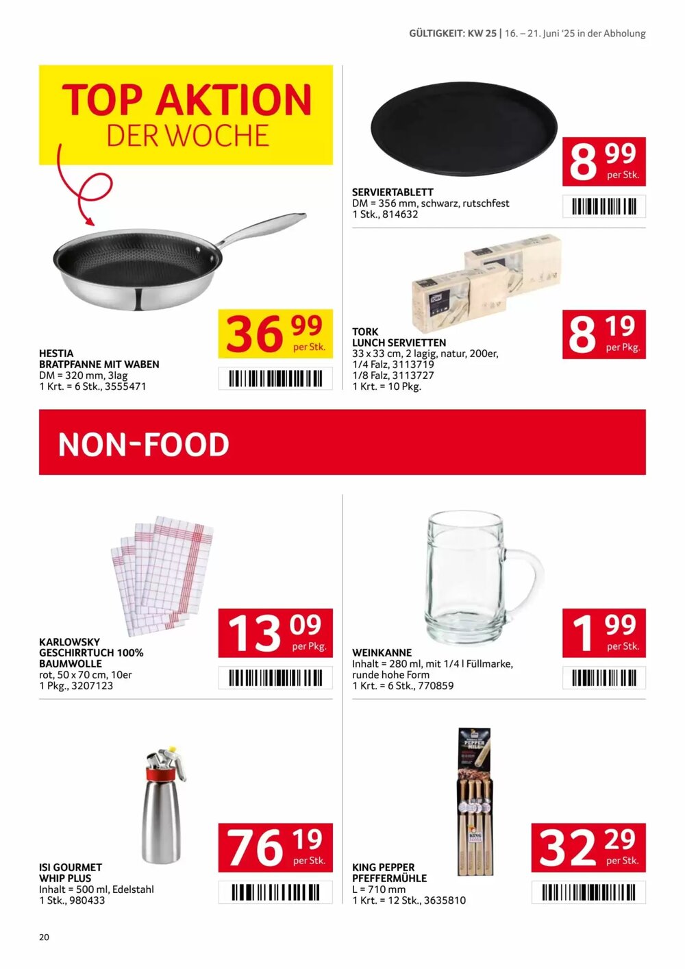 Transgourmet Flugblatt (ab 16.06.2025) - Angebote und Prospekt - Seite 20