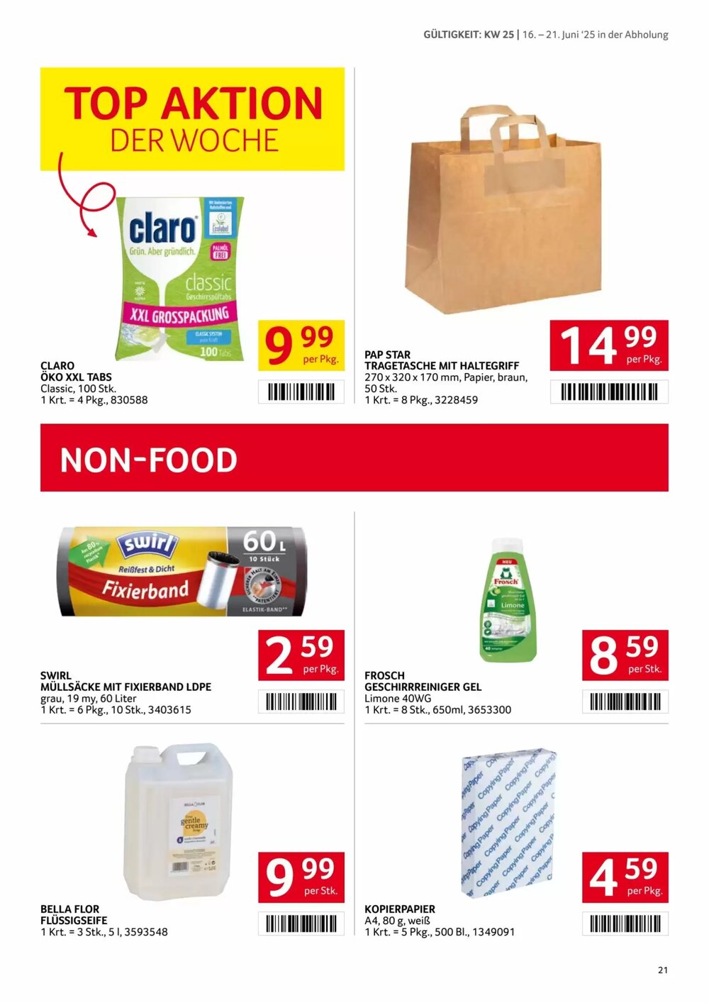 Transgourmet Flugblatt (ab 16.06.2025) - Angebote und Prospekt - Seite 21