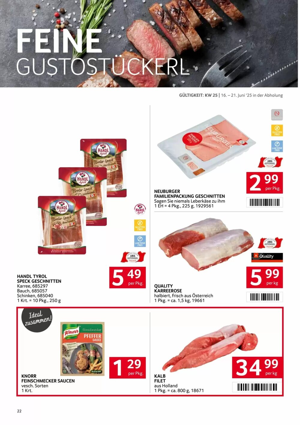 Transgourmet Flugblatt (ab 16.06.2025) - Angebote und Prospekt - Seite 22