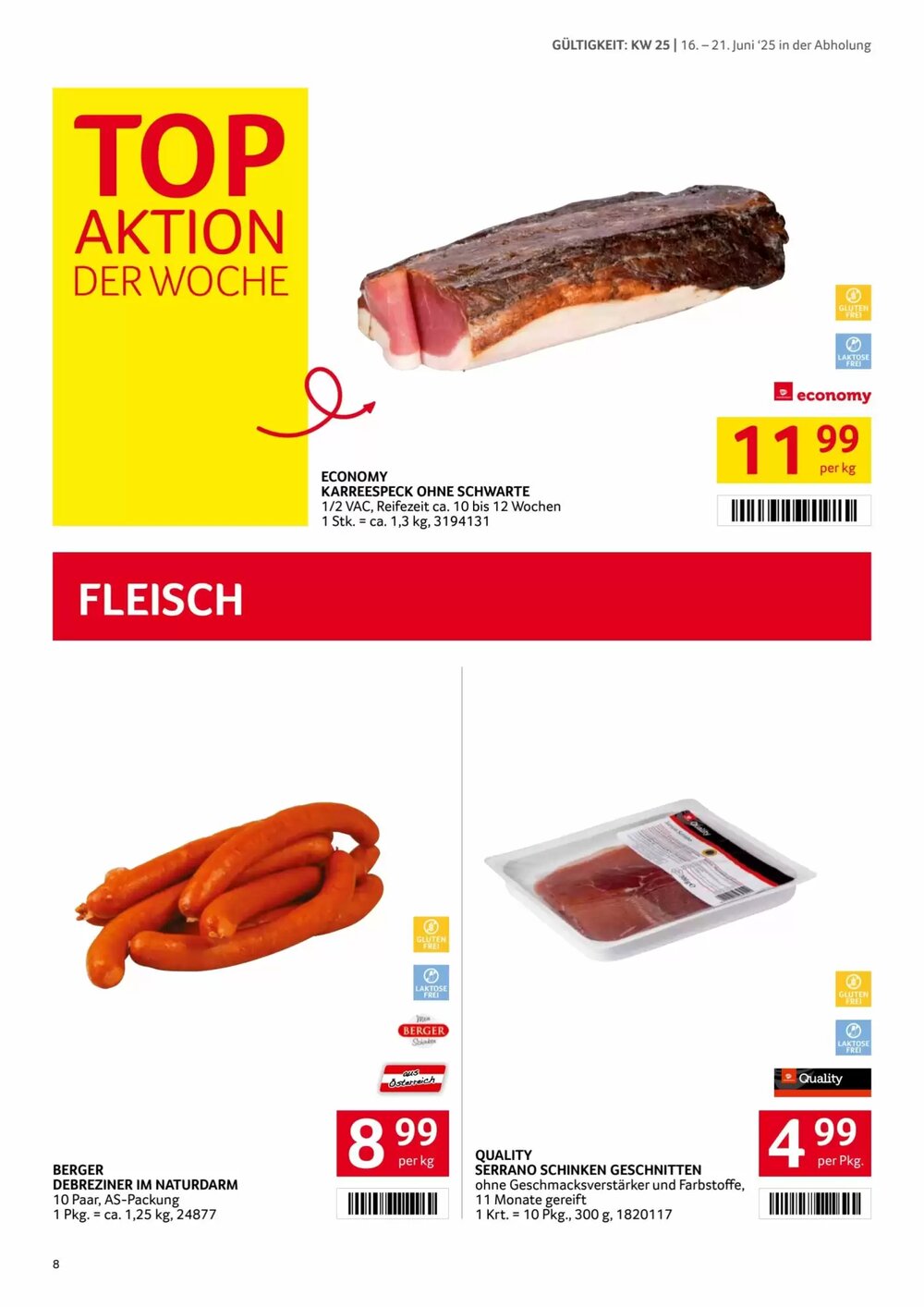 Transgourmet Flugblatt (ab 16.06.2025) - Angebote und Prospekt - Seite 8