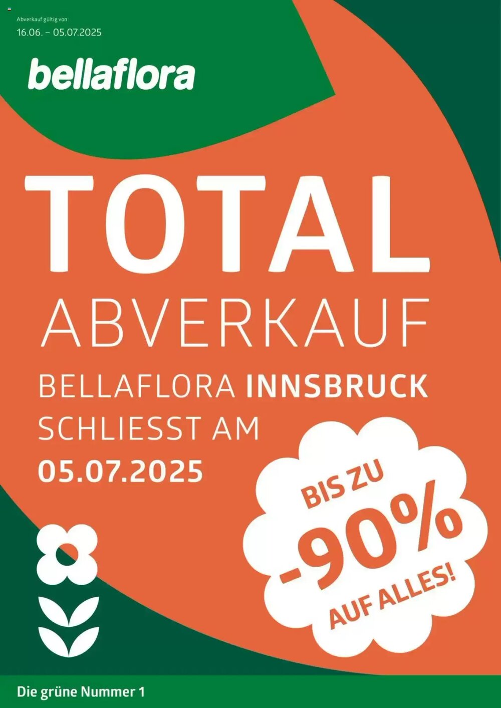 Bellaflora Flugblatt (ab 16.06.2025) - Angebote und Prospekt - Seite 1