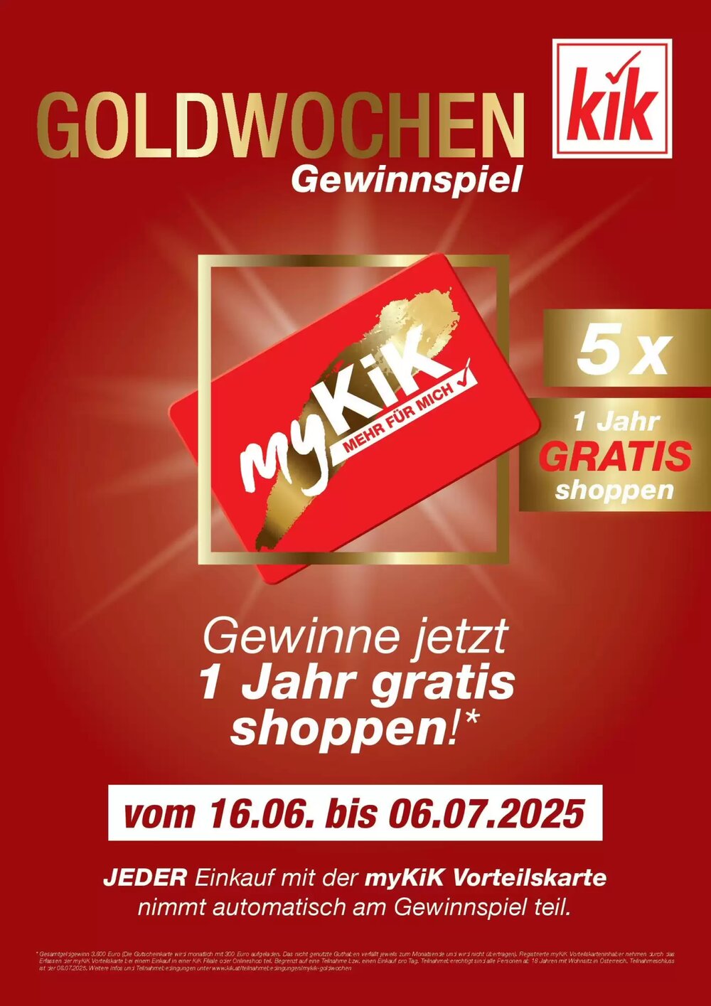KiK Flugblatt (ab 16.06.2025) - Angebote und Prospekt - Seite 1