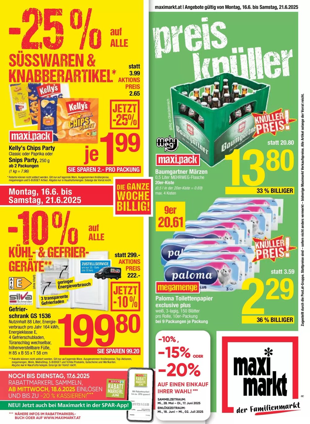 Maximarkt Flugblatt (ab 16.06.2025) - Angebote und Prospekt - Seite 1