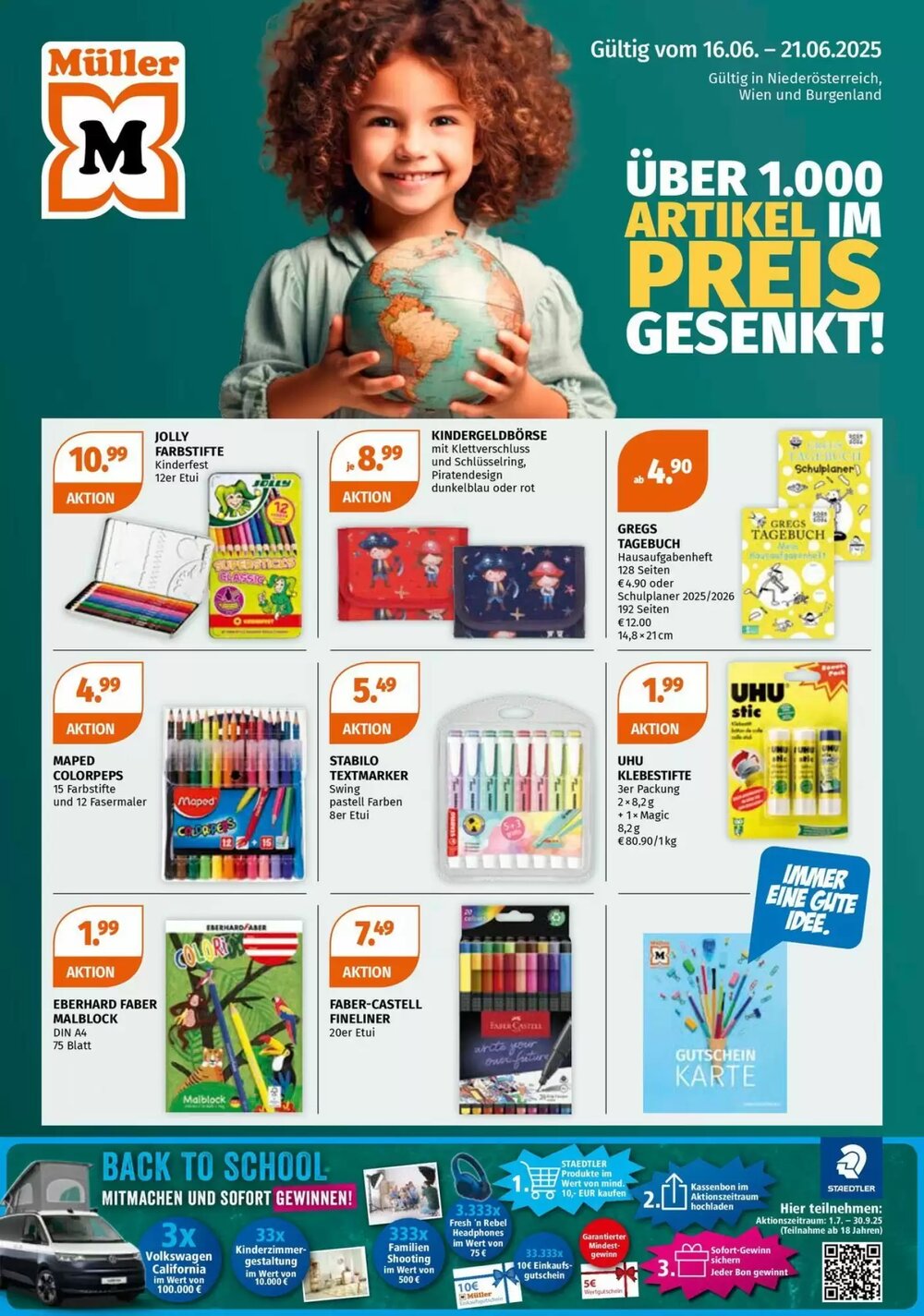 Müller Flugblatt (ab 16.06.2025) - Angebote und Prospekt - Seite 1