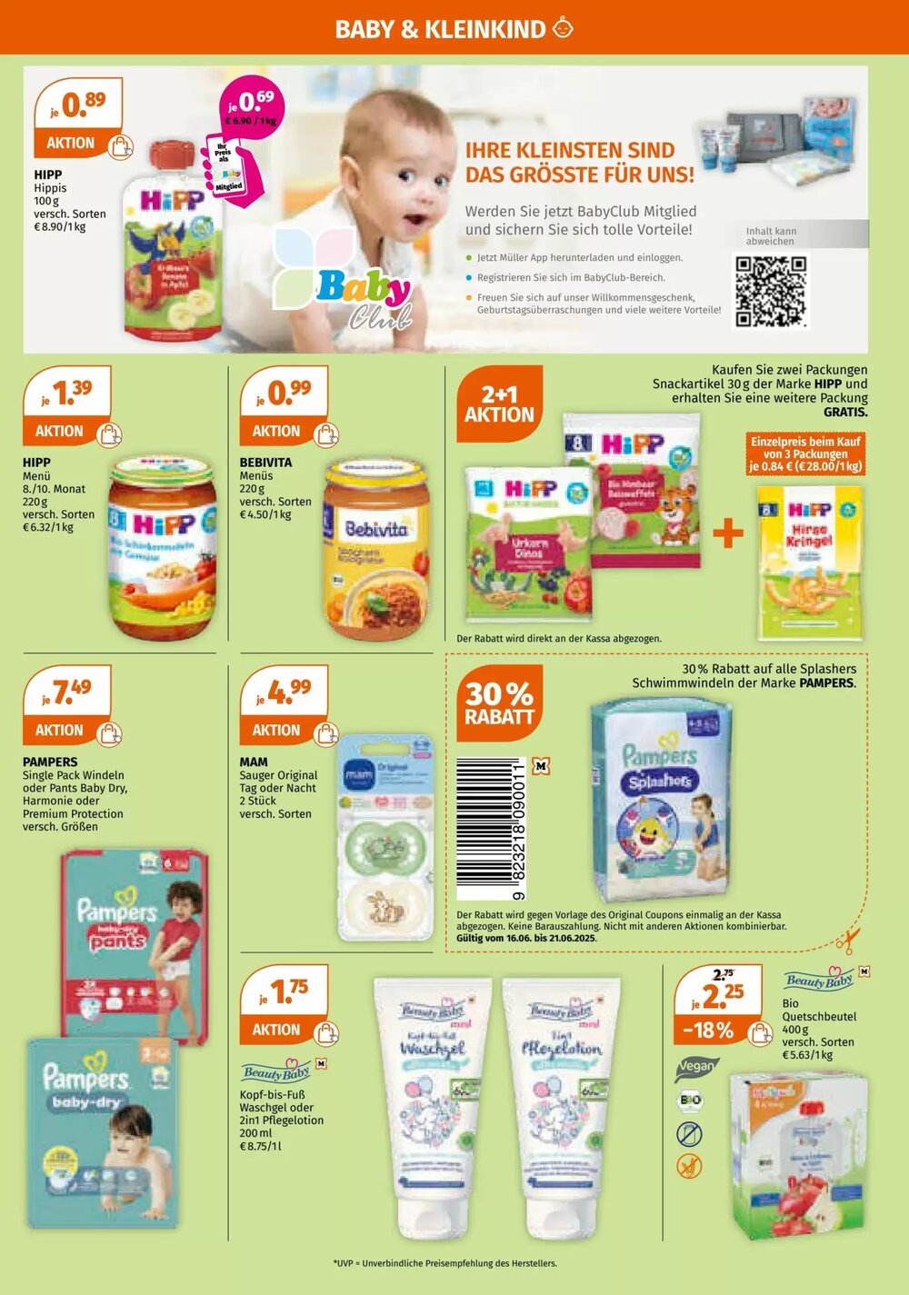 Müller Flugblatt (ab 16.06.2025) - Angebote und Prospekt - Seite 9