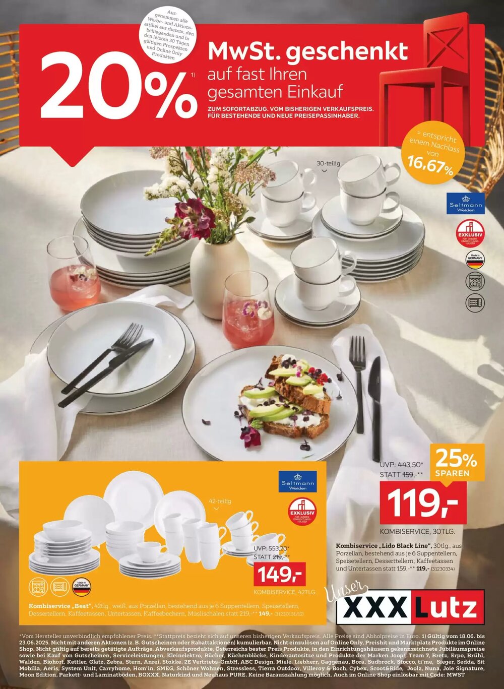 XXXLutz Flugblatt (ab 17.06.2025) - Angebote und Prospekt - Seite 1