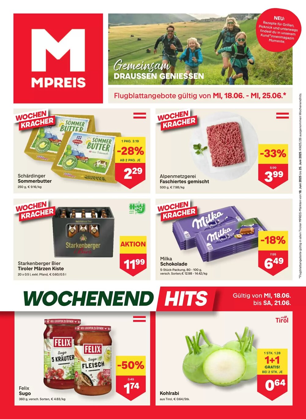 MPreis Flugblatt (ab 18.06.2025) - Angebote und Prospekt - Seite 1
