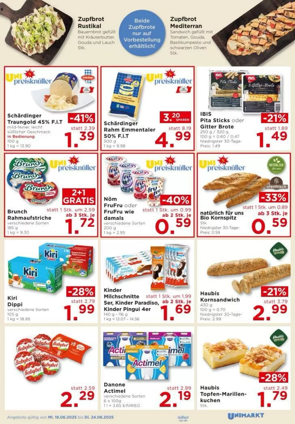 Unimarkt Flugblatt (ab 18.06.2025) - Angebote und Prospekt - Seite 3