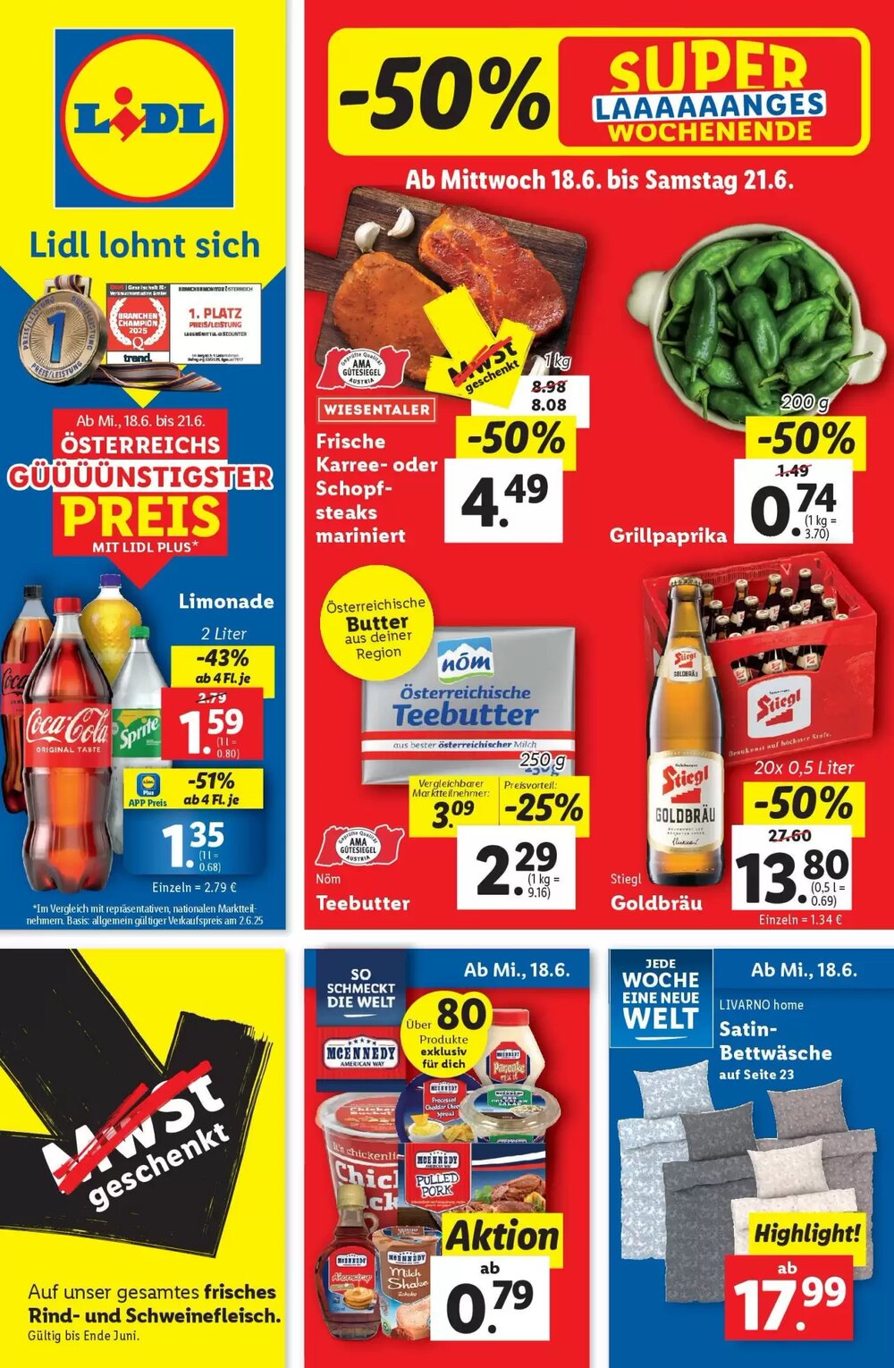 Lidl Flugblatt (ab 18.06.2025) - Angebote und Prospekt - Seite 1